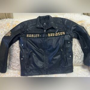 Harley Davidson men's leather jacket Sz L